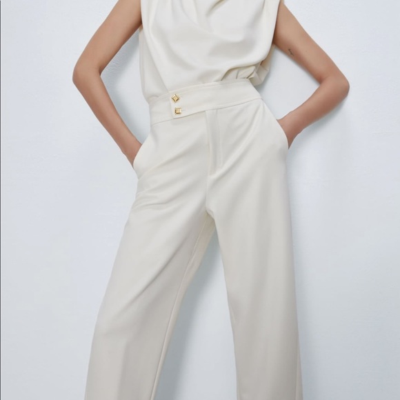 ZARA Waist Detail Pants - Picture 2 of 7